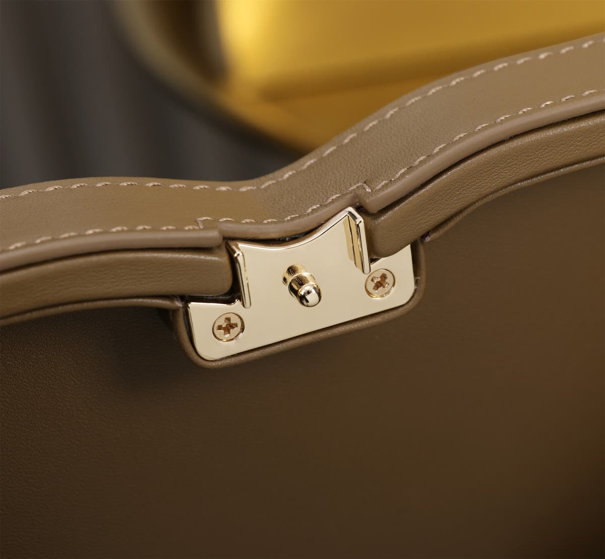 Dolce & Gabbana dark brown leather DG Logo handbag high