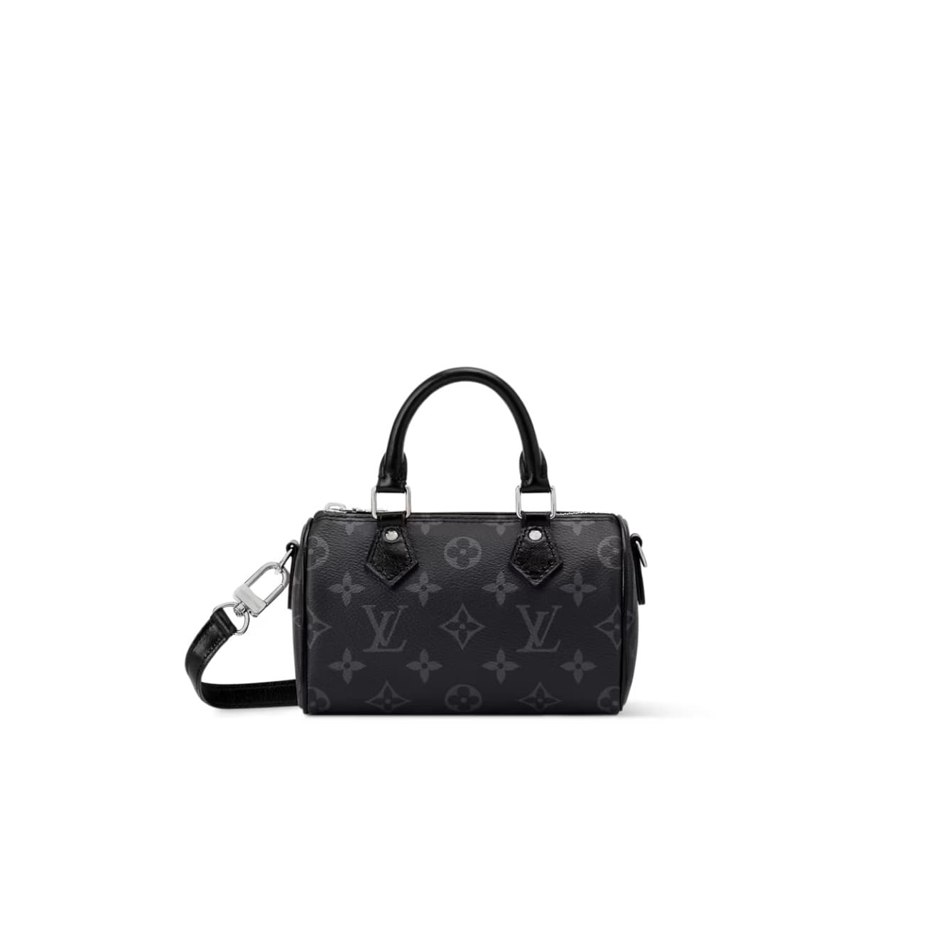 Louis Vuitton Nano Speedy Monogram Eclipse M26573 Black TOP