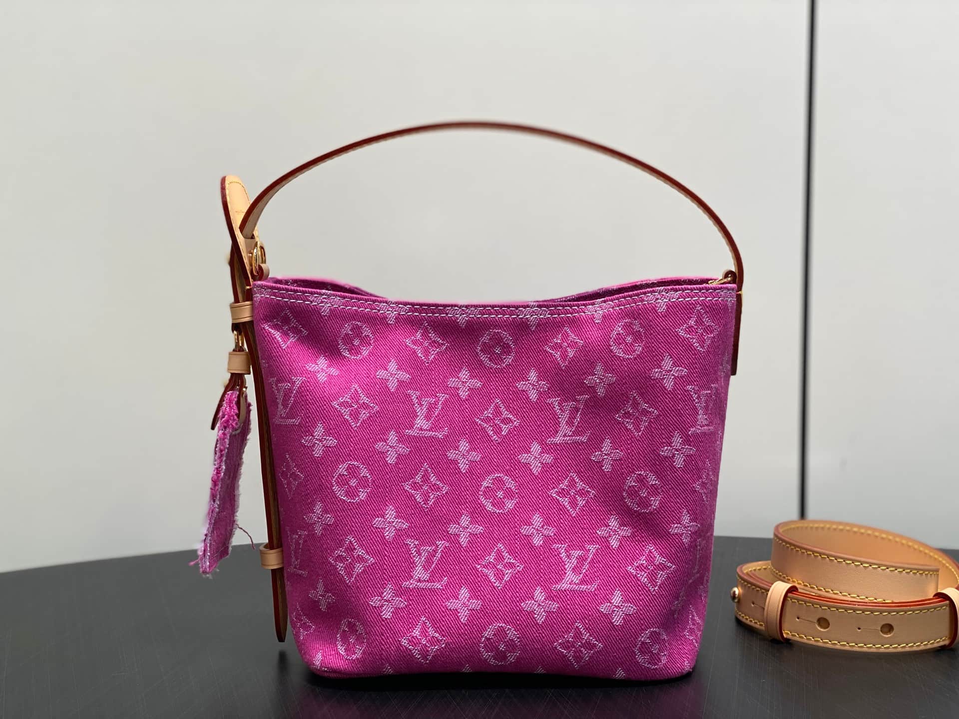 Louis Vuitton All In BB Monogram Fuchsia Denim M27626 High