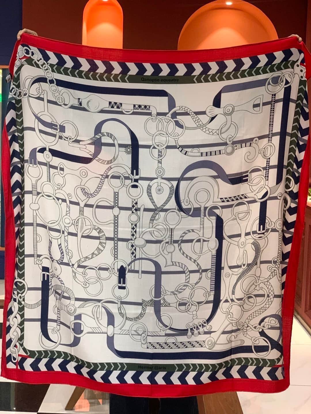 Hermes Panoplie Equestre silk scarf
