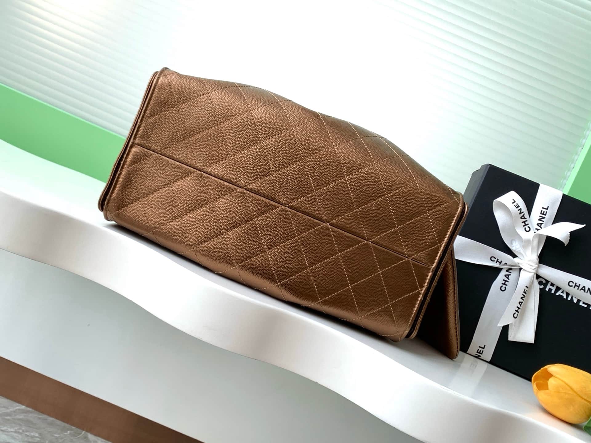 Chanel 25 Medium Hobo Medium handbag AS5311 Grained Calfskin & Gold-tone Metal Dark Gold A