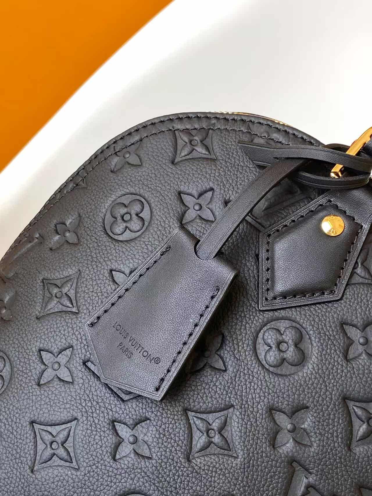 Louis Vuitton Alma PM Black Monogram Empreinte Leather M26489 High