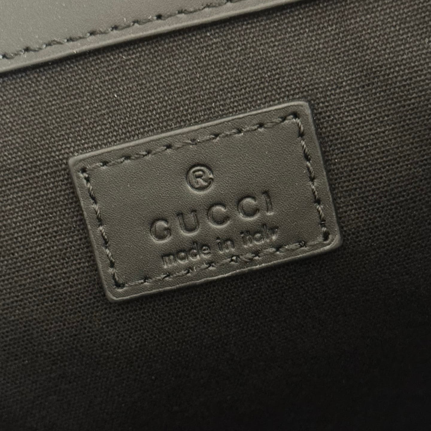 Gucci GG Emblem medium backpack Black embossed GG smooth leather 854750 High