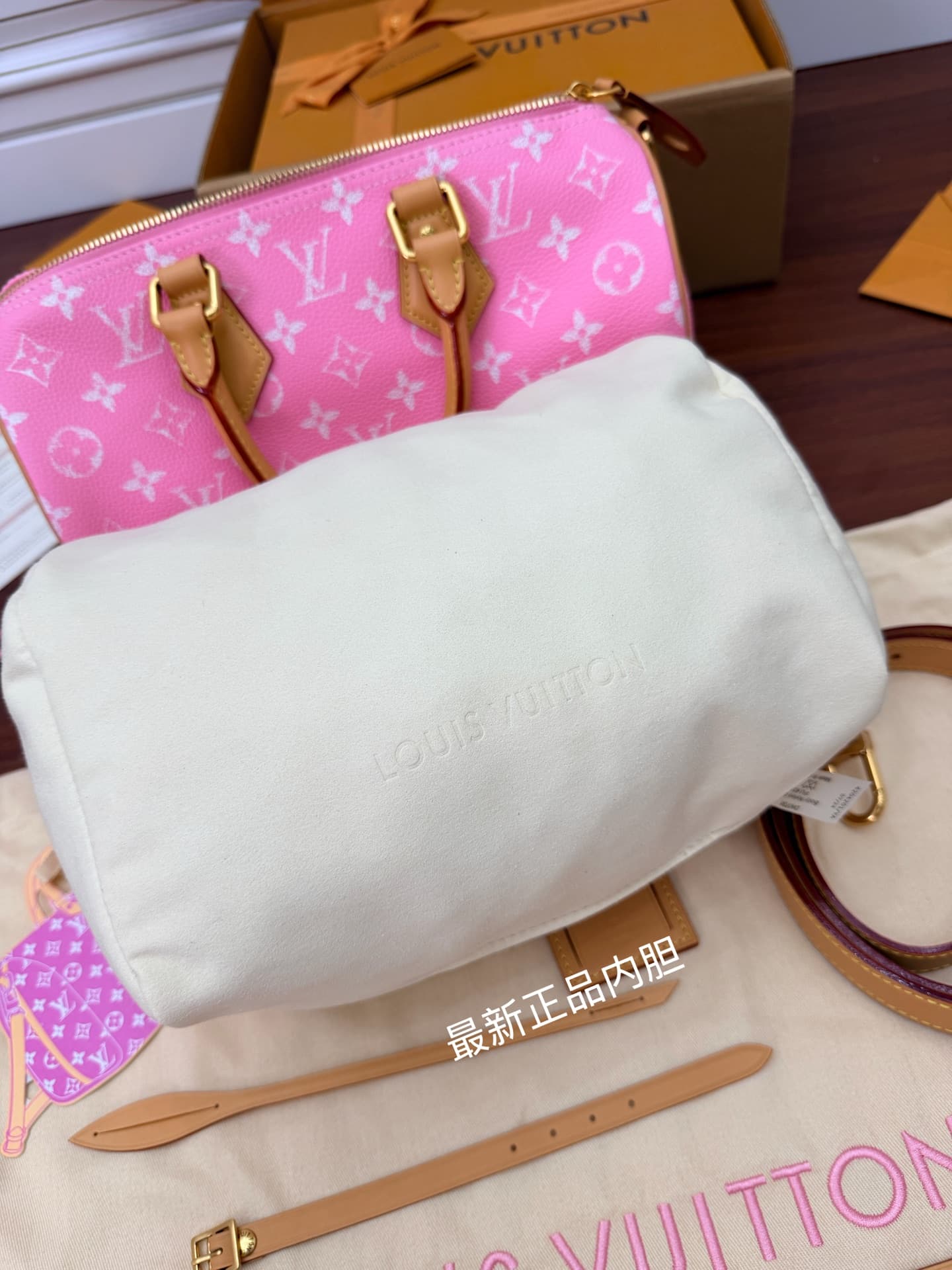 Louis Vuitton Speedy P9 Bandoulière 30 Candy Pink Calf leather M13914 TOP
