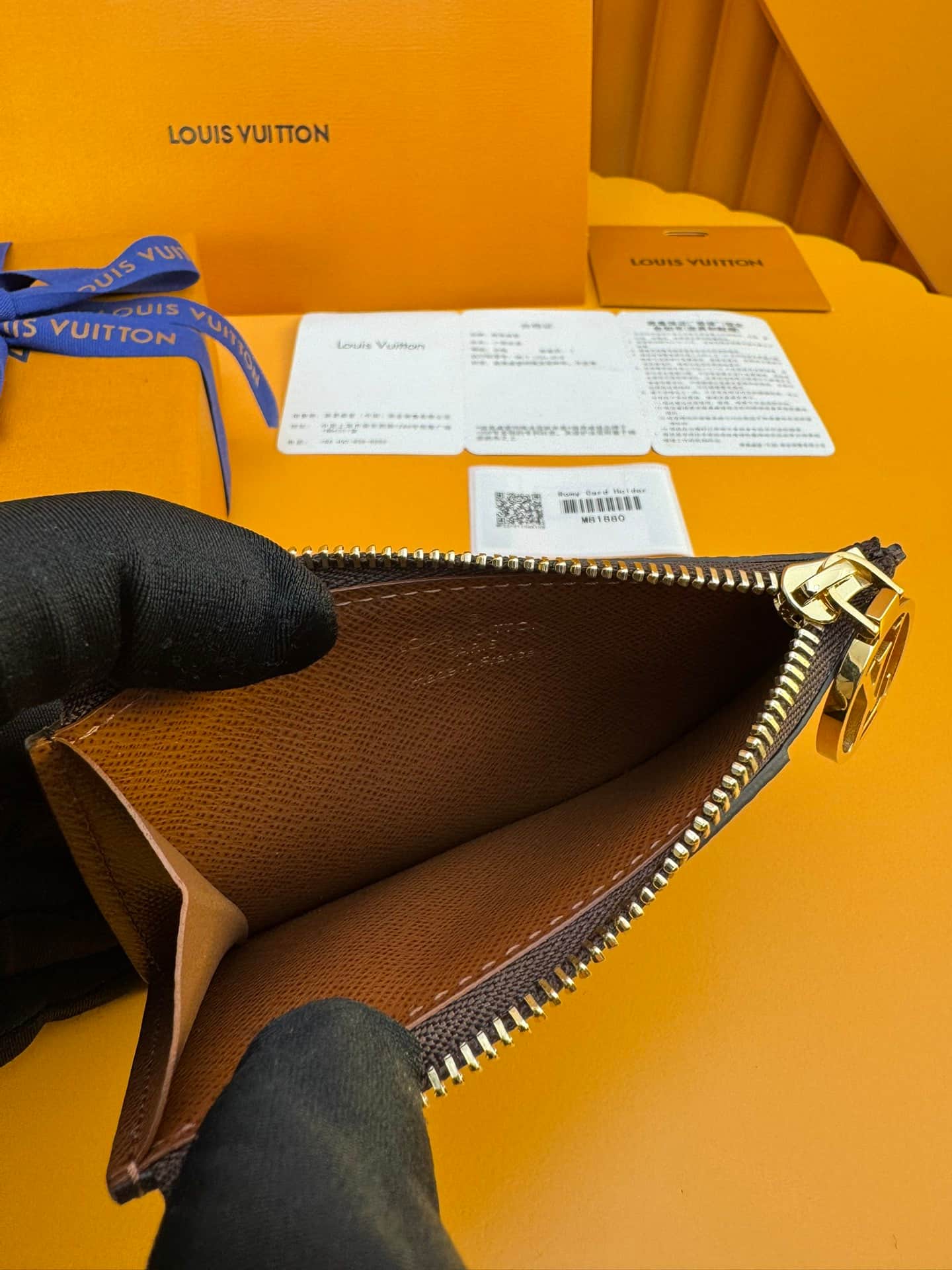 Louis Vuitton Romy Card Holder Monogram coated canvas M81881 Brown High