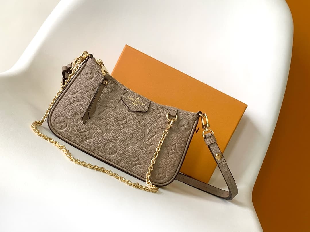 Louis Vuitton EASY POUCH ON STRAP Monogram Empreinte Leather M81862 High
