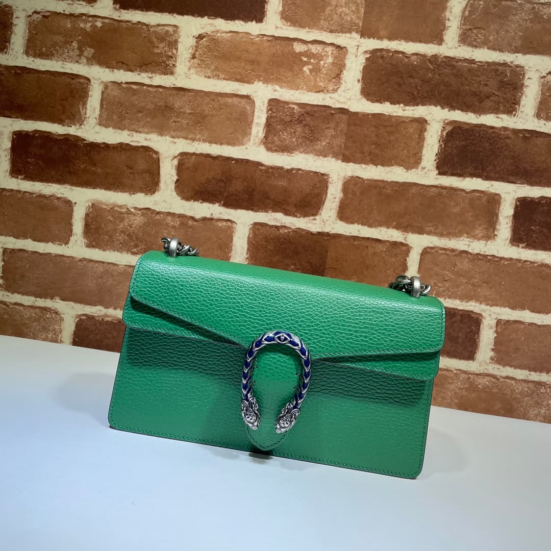 DIONYSUS MEDIUM RECTANGULAR BAG 499623 Leather Green High