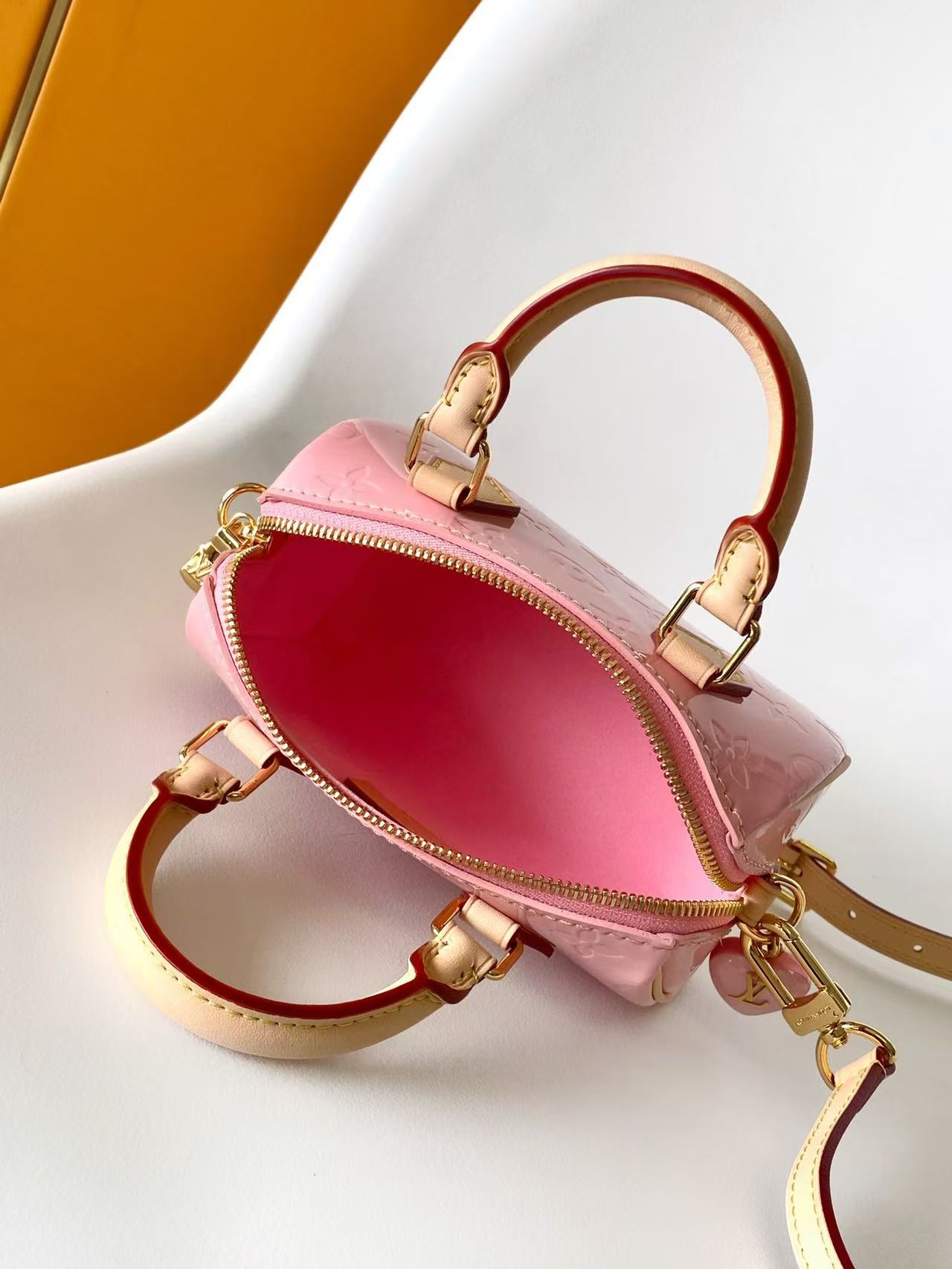 Louis Vuitton Nano Speedy Bag Monogram Vernis Calfskin High