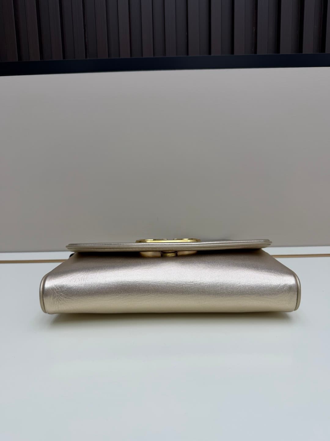 Valentino Garavani Devain Small Nappa Shoulder Bag Gold High