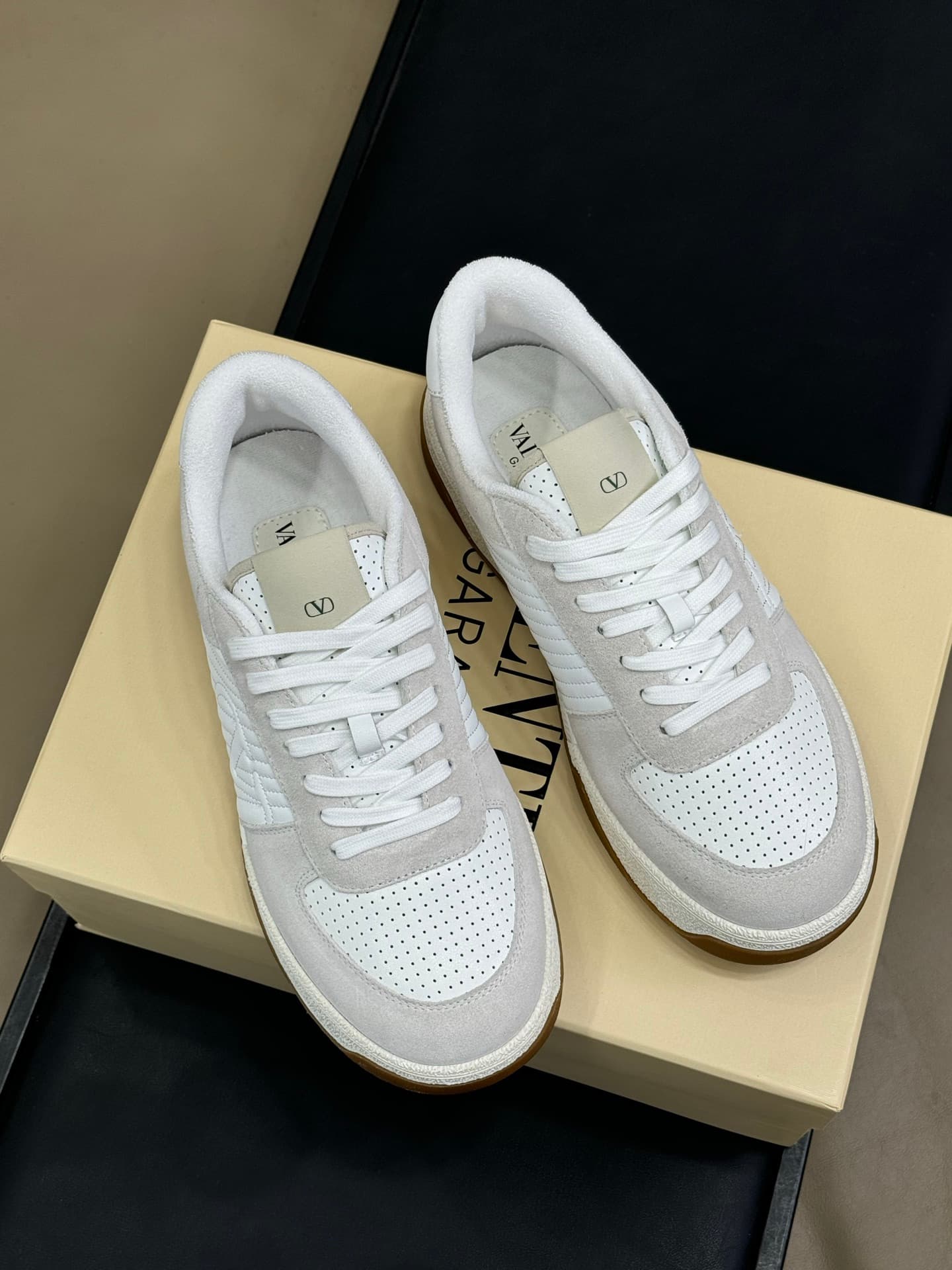Valentino Sparry Sneaker In Split Shoes Men Women