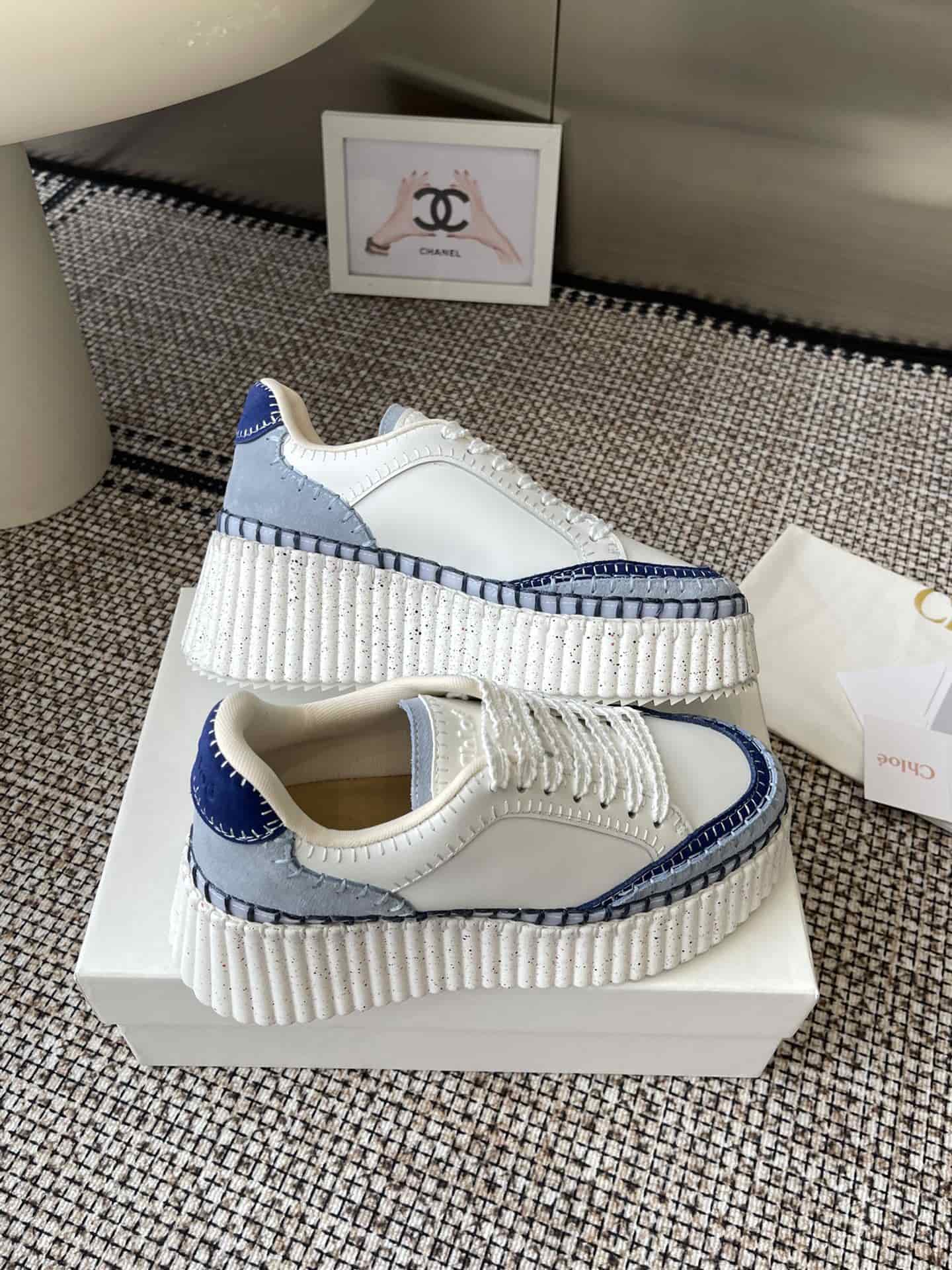 Chloe Nama Wedge Sneaker shoes Women