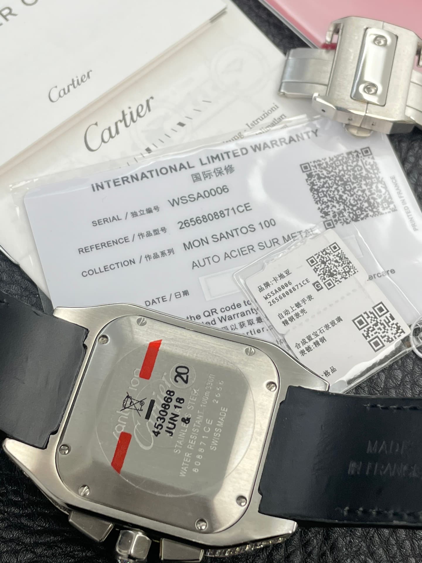 Cartier Santos 100 XL Chronograph Automatic Watch TOP