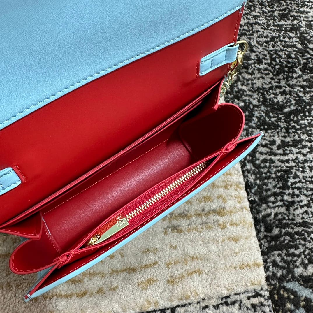 Christian Louboutin Loubi54 leather shoulder bag in blue High