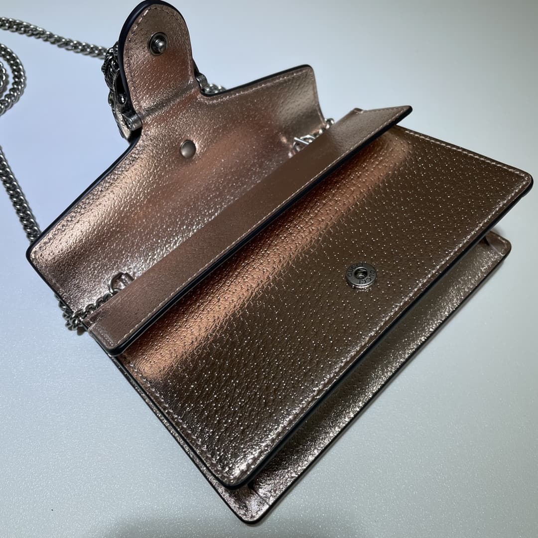 Dionysus super mini leather bag 476432 Champagne high