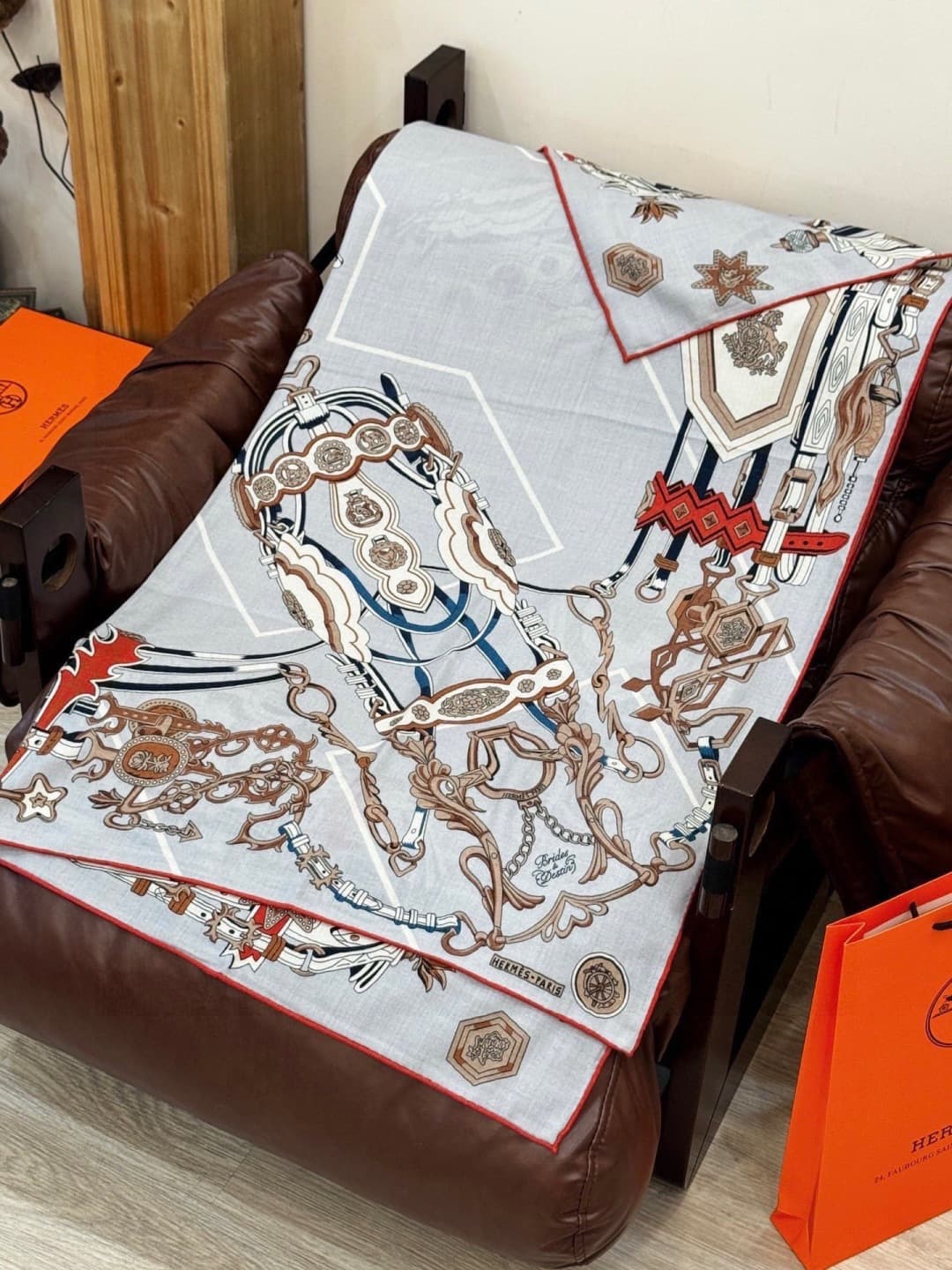 Hermes Brides et Destin silk scarf