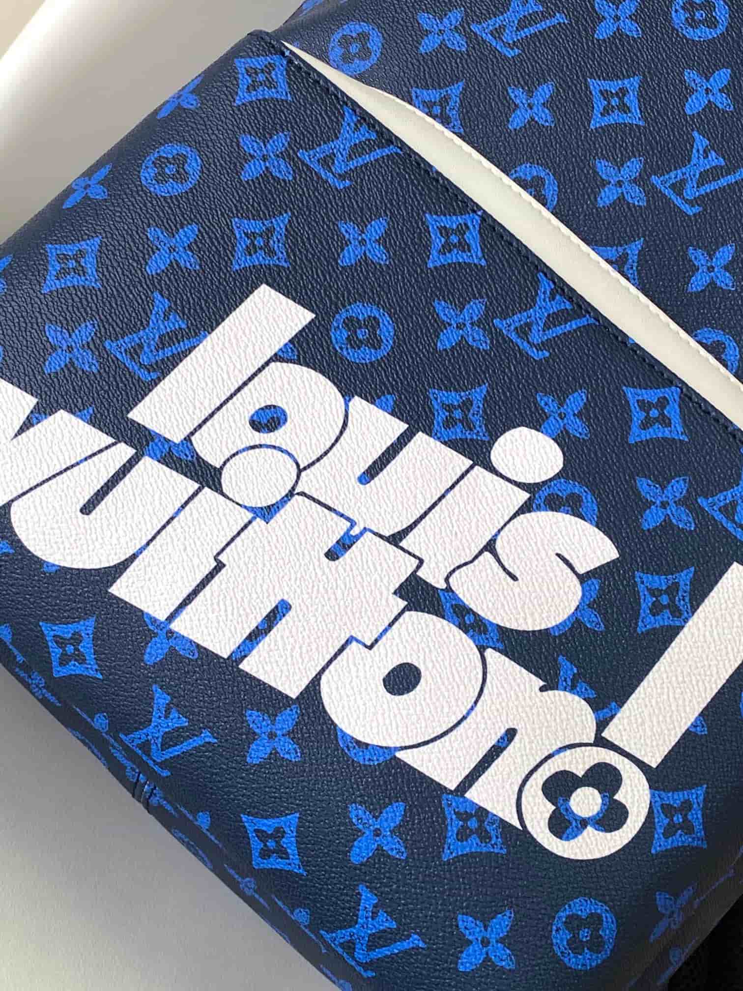 Louis Vuitton Everyday LV Discovery Backpack Blue Monogram Canvas High