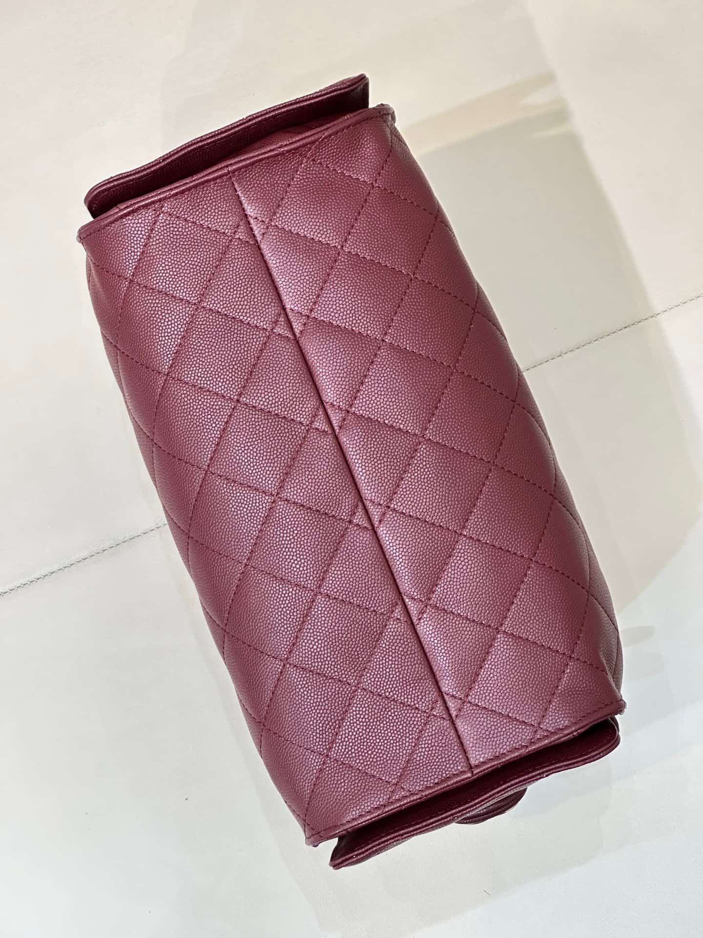 Chanel 25 Small Hobo handbag AS5293 Grained Calfskin & Gold-tone Metal Burgundy TOP