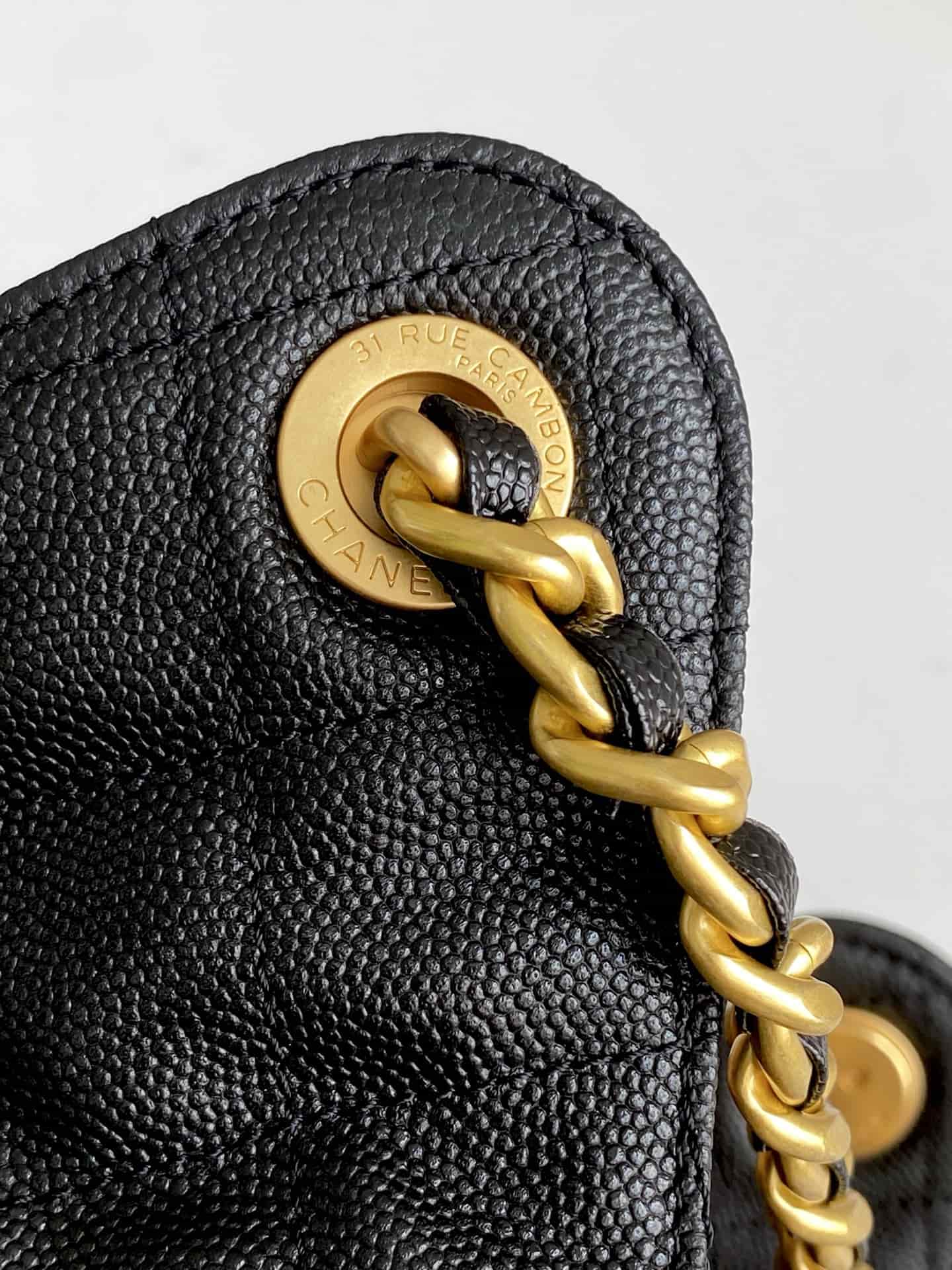 Chanel 25 Medium Hobo Medium handbag AS5311 Grained Calfskin & Gold-tone Metal Black A
