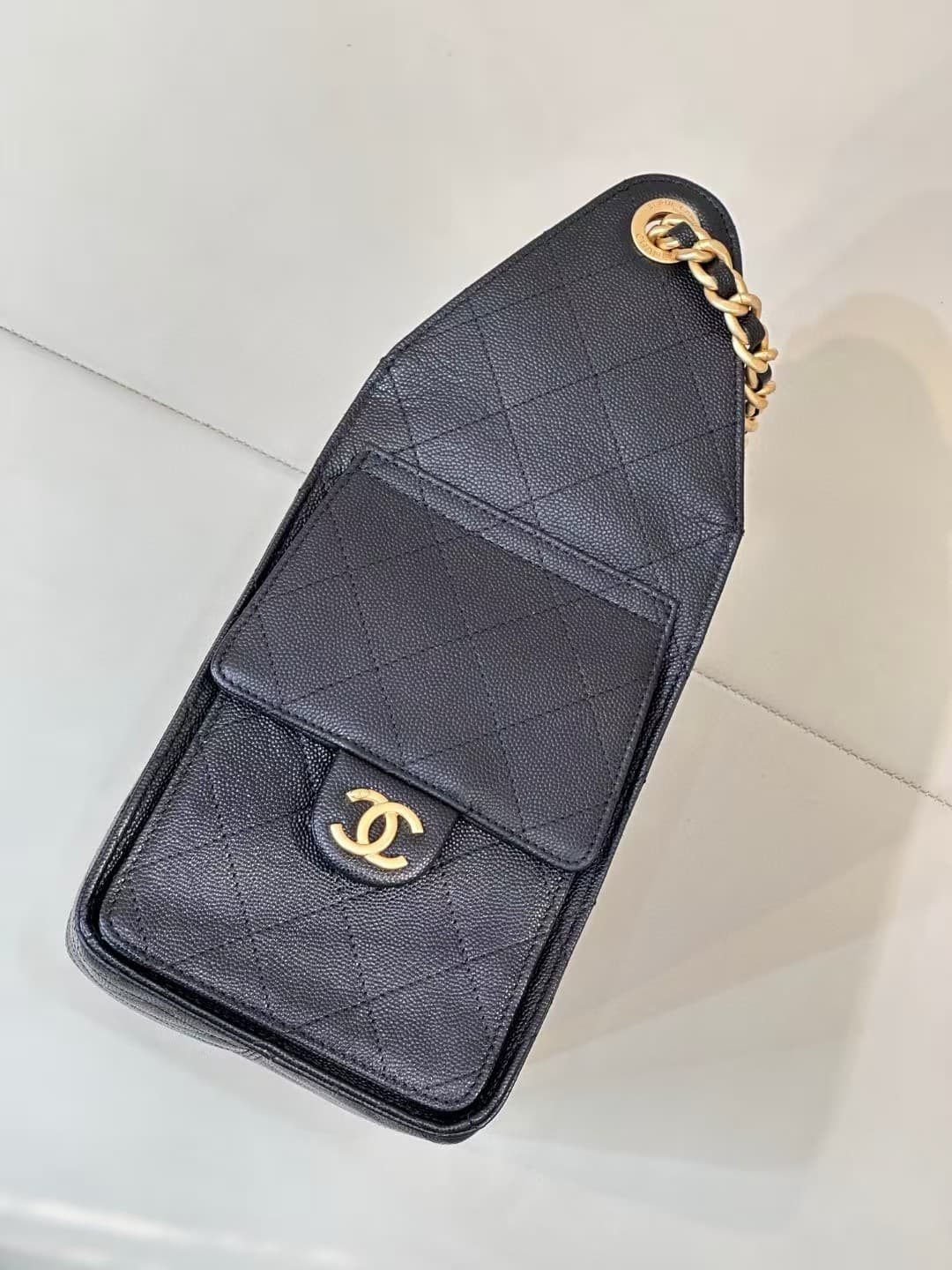 Chanel 25 Small Hobo handbag AS5293 Grained Calfskin & Gold-tone Metal Black TOP