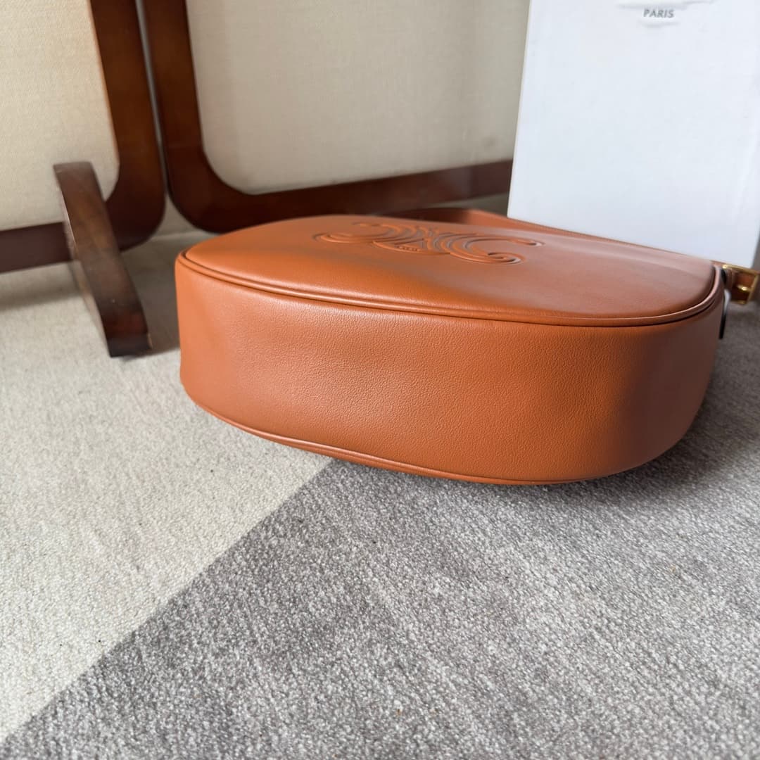 Celine Heloise Bag in Tan Supple Grained Calfskin High