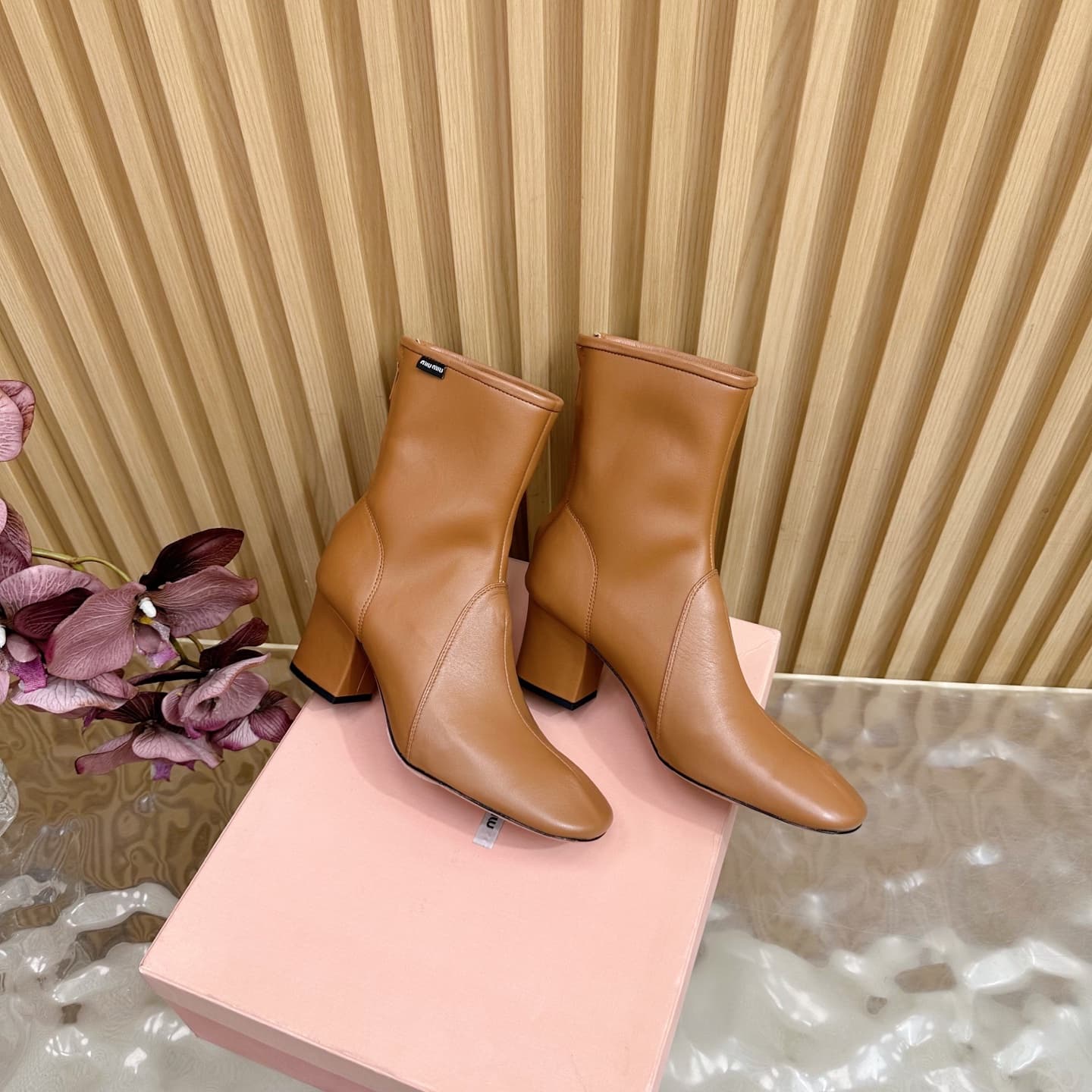 Miu Miu Nappa Leather Booties Women