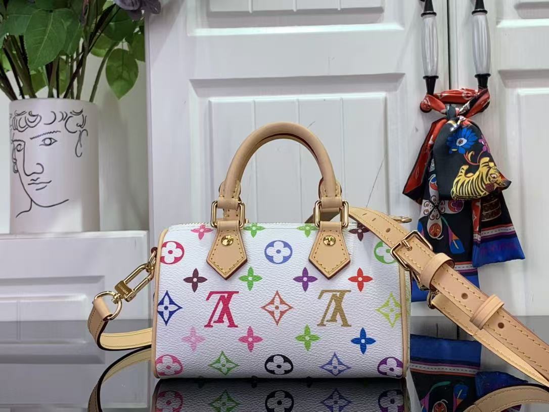 Louis Vuitton x Murakami NANO SPEEDY Monogram coated canvas M13391 High
