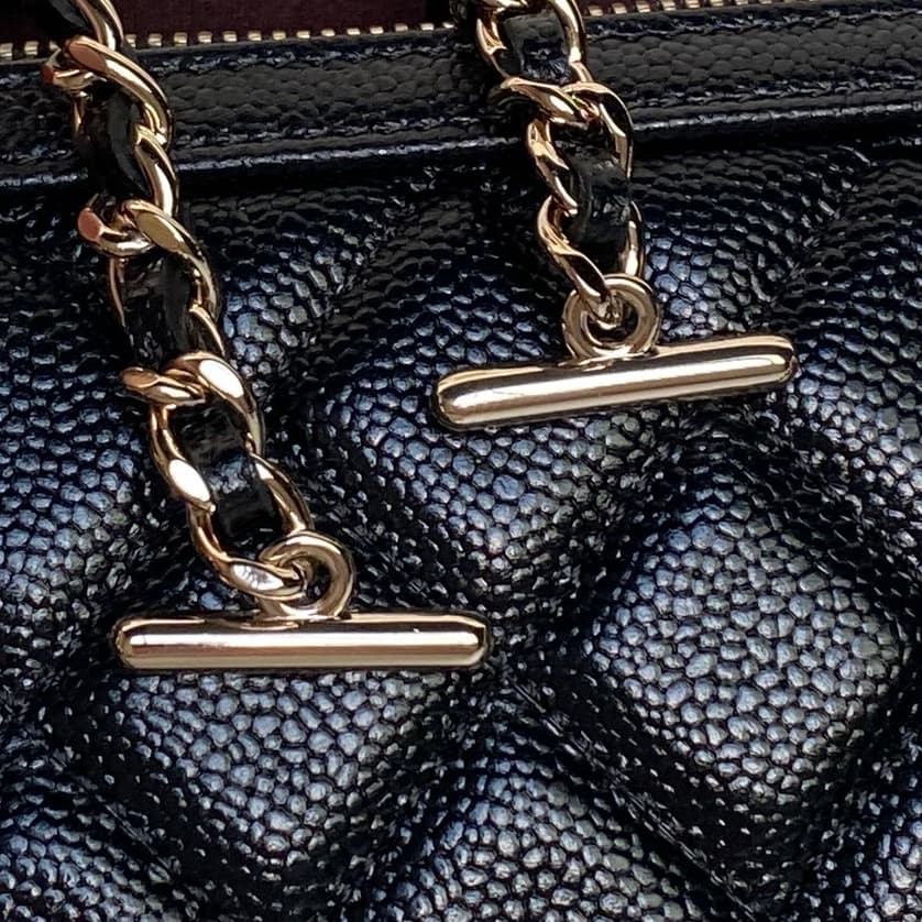 Chanel Classic Clutch with Chain Grained Calfskin & Gold-Tone Metal Black AP4474 High