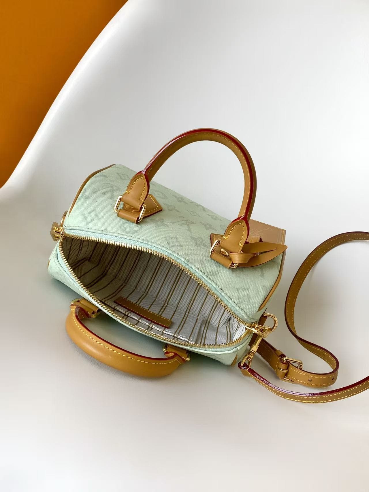 Louis Vuitton Speedy Bandoulière 20 Green Asnières Monogram Coated canvas M27530 High