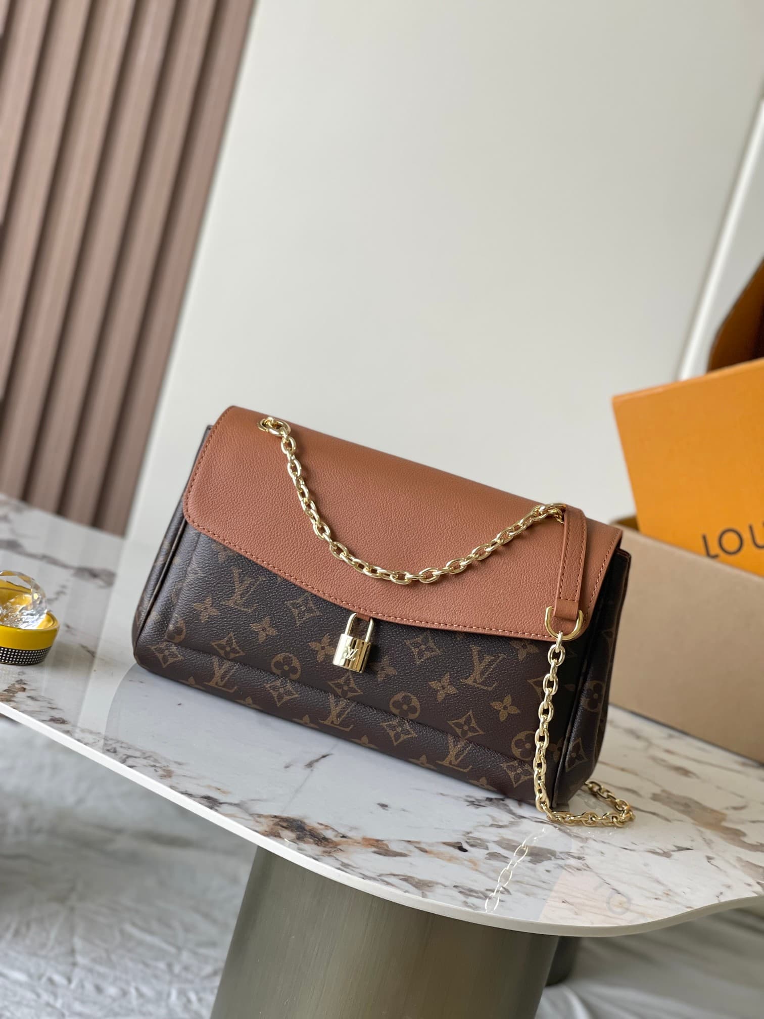 Louis Vuitton Saint Germain PM Monogram/Cognac Leather and coated canvas M27065 TOP