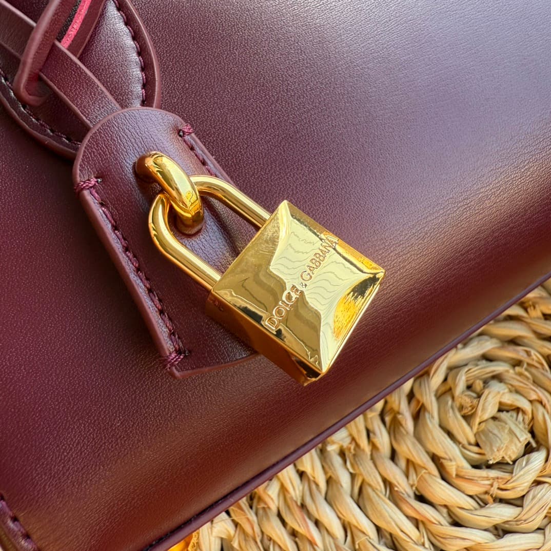 Dolce & Gabbana Mini Marlene Day leather tote bag Claret High