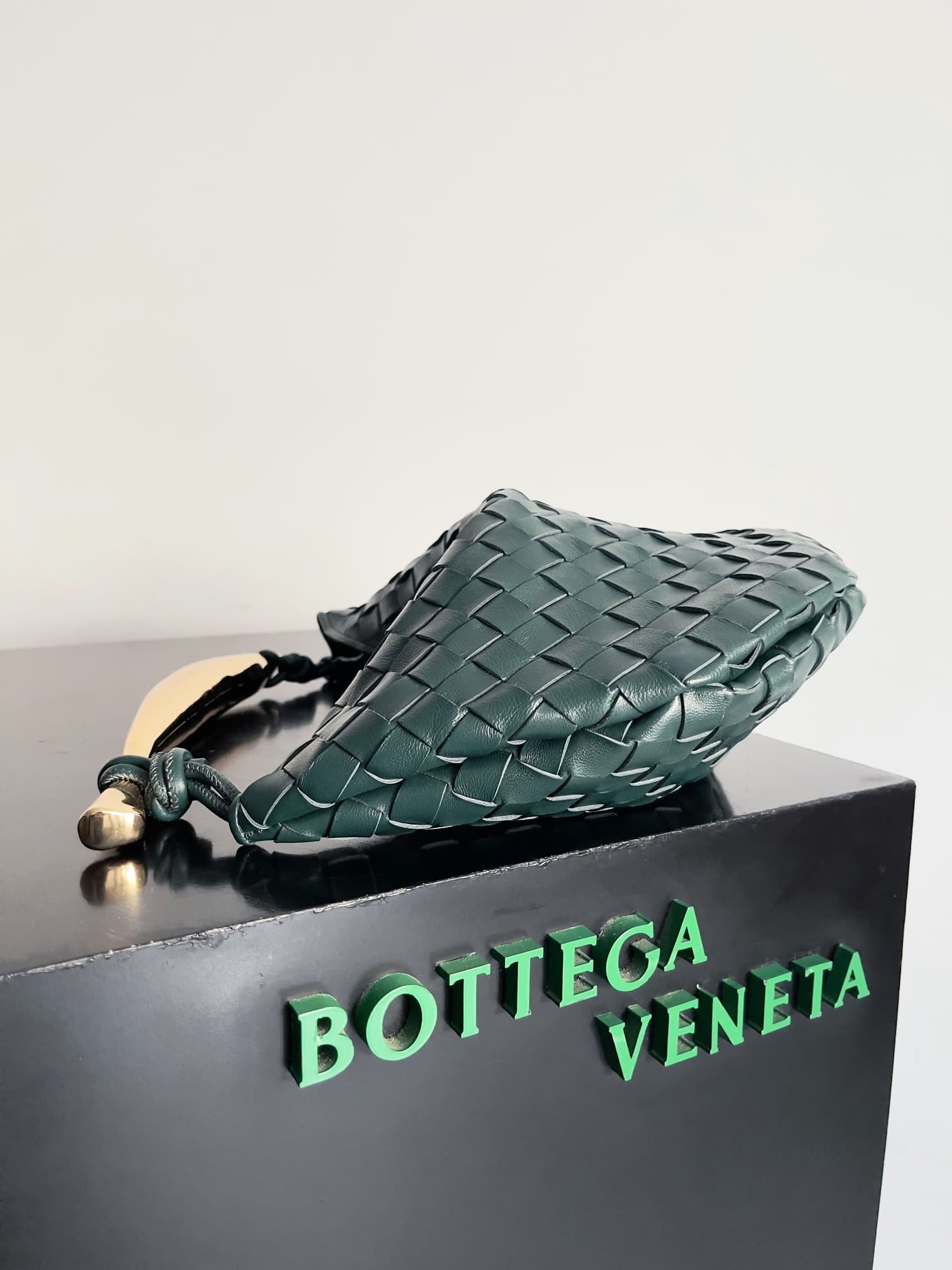 BV Sardine Small Intrecciato Emerald Green TOP