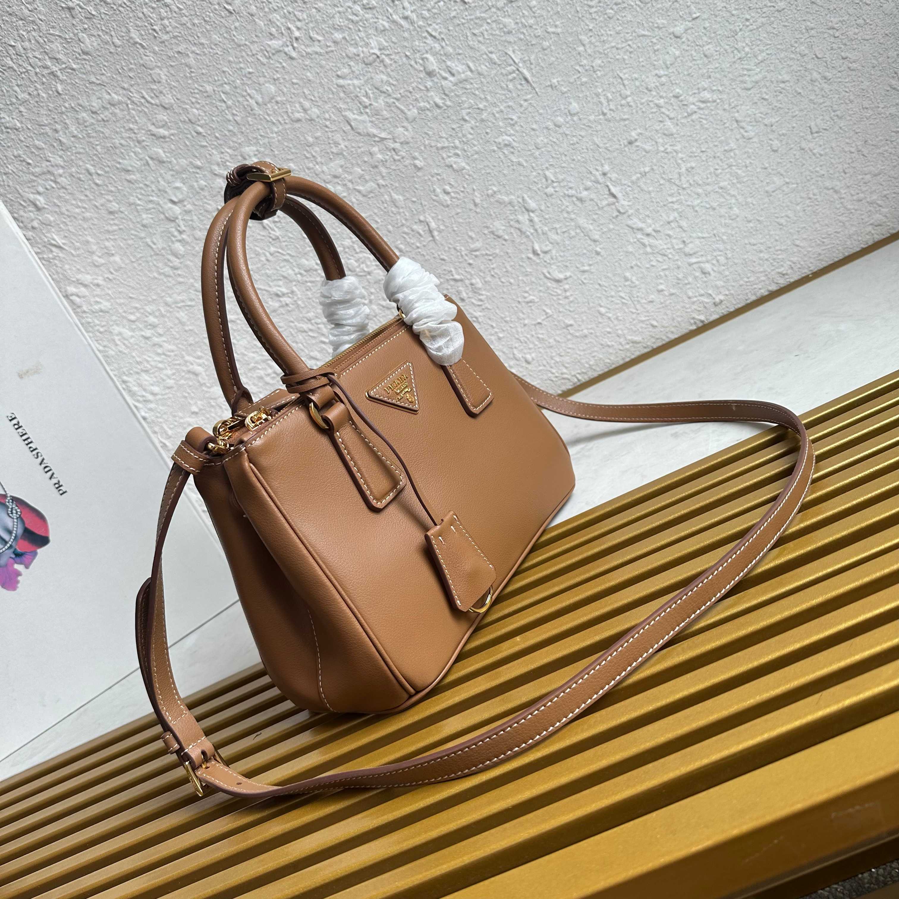 Prada Galleria small Saffiano leather bag 1BA896 Caramel High
