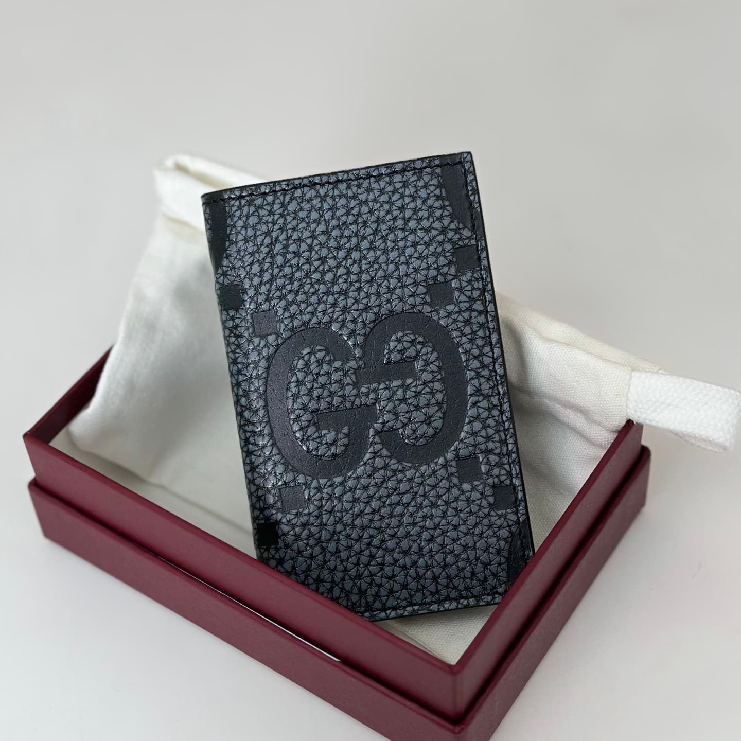 Gucci GG Jumbo long card case Black 739478 High