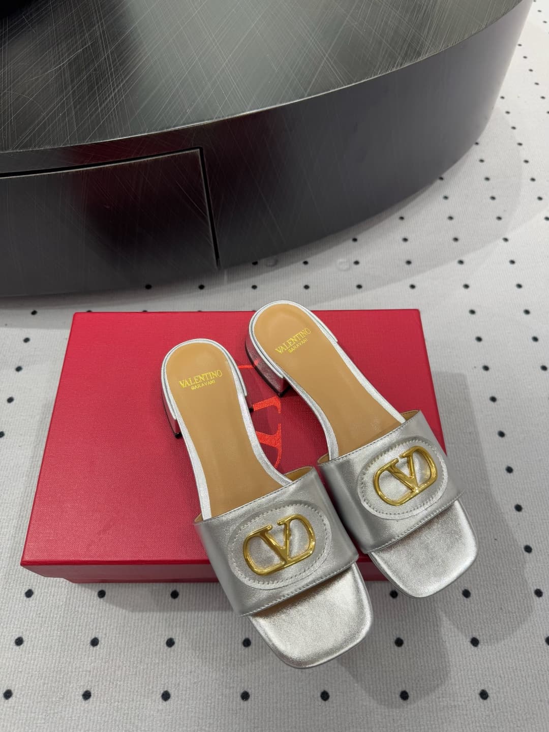 Valentino Vlogo Signature Slide Sandal Shoes Women