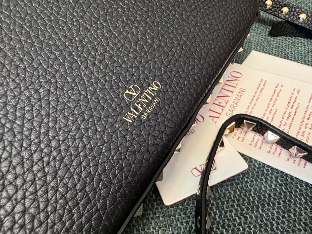Valentino Garavani Small Rockstud Shoulder Bag Black High