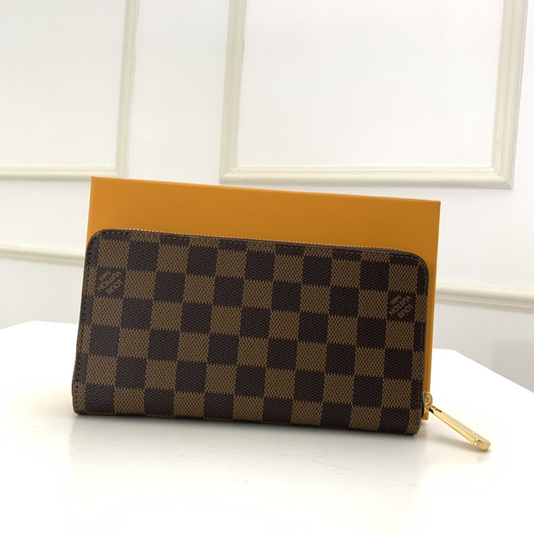 Louis Vuitton ZIPPY WALLET Damier Ebene Holiday High