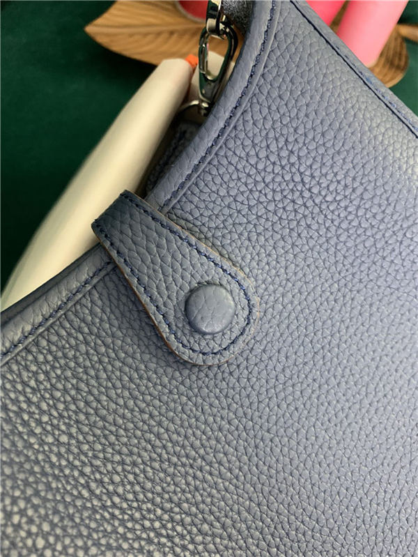 Hermes Evelyne III TPM Mini Bag Calfskin In Navy High