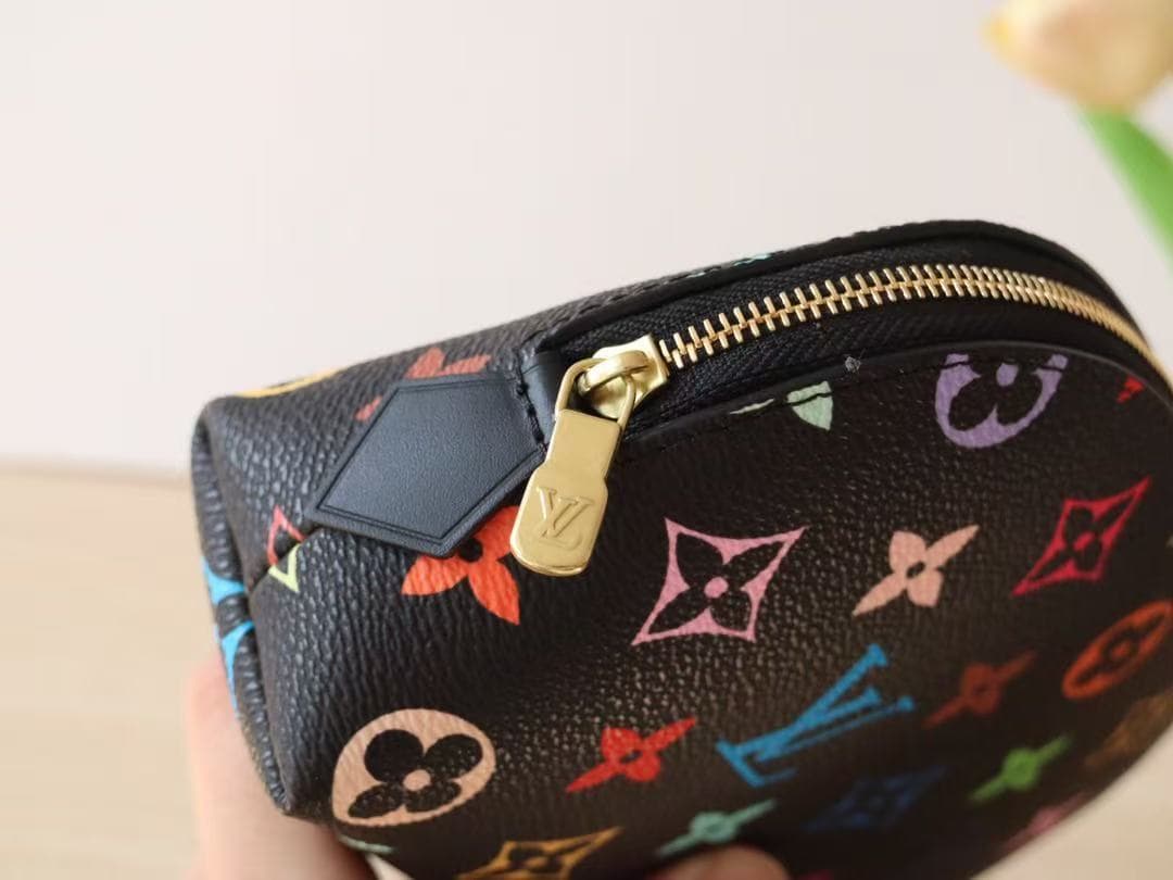 Louis Vuitton COSMETIC POUCH PM x Murakami M13744 Black High