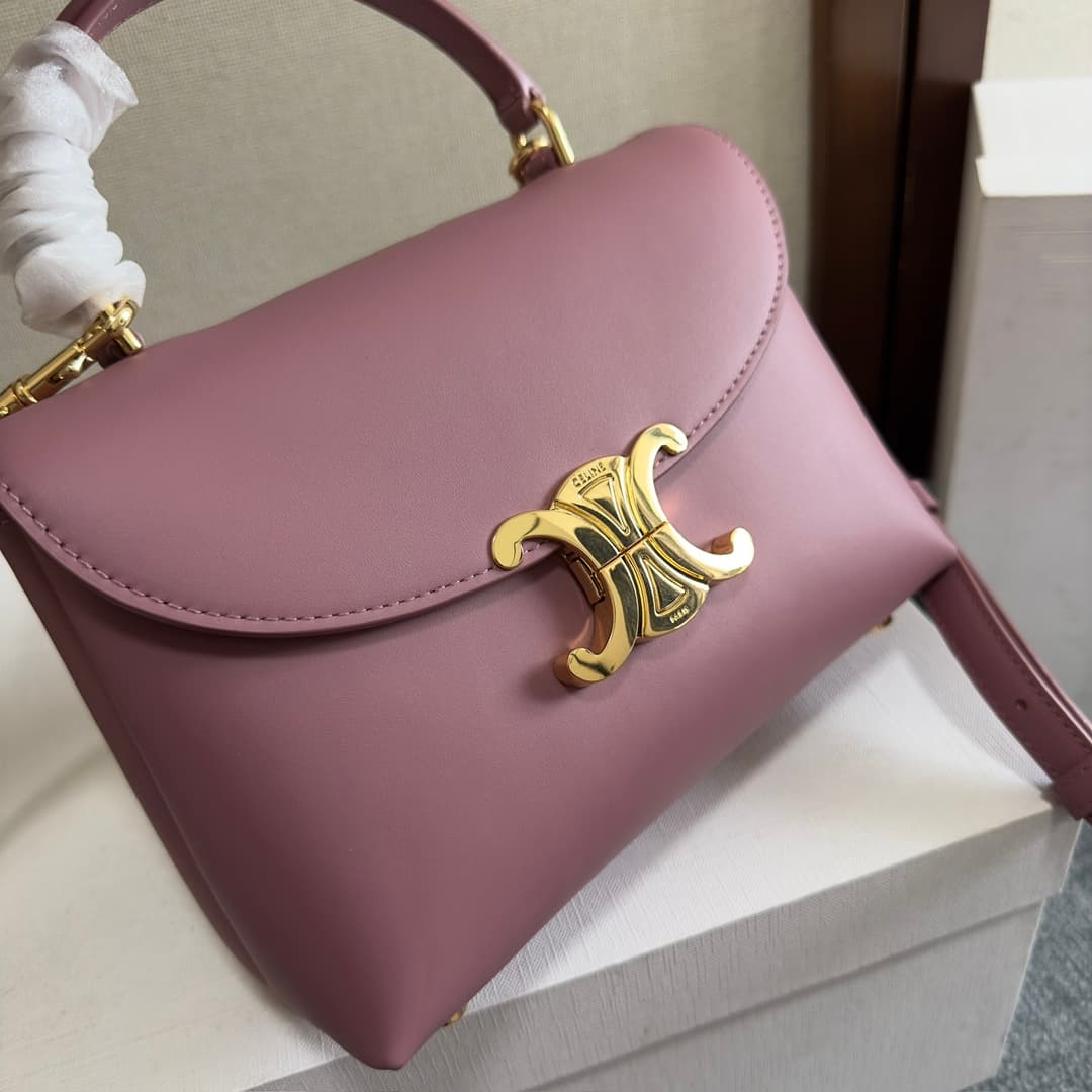 Celine Mini Nino bag in Pinkish-purple Supple Calfskin High
