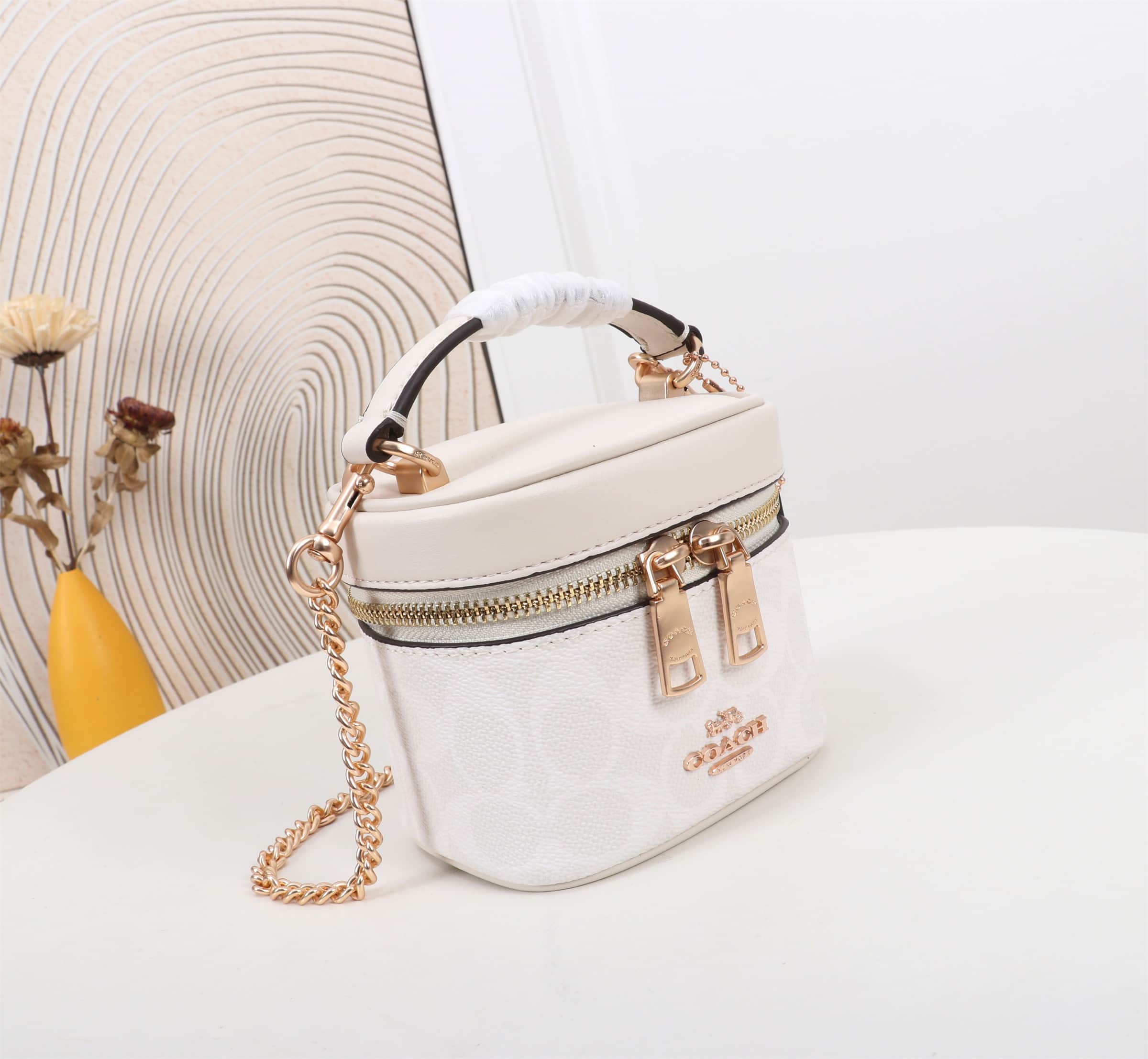 COACH Ava Crossbody Bag in Signature Canvas White CY733 High