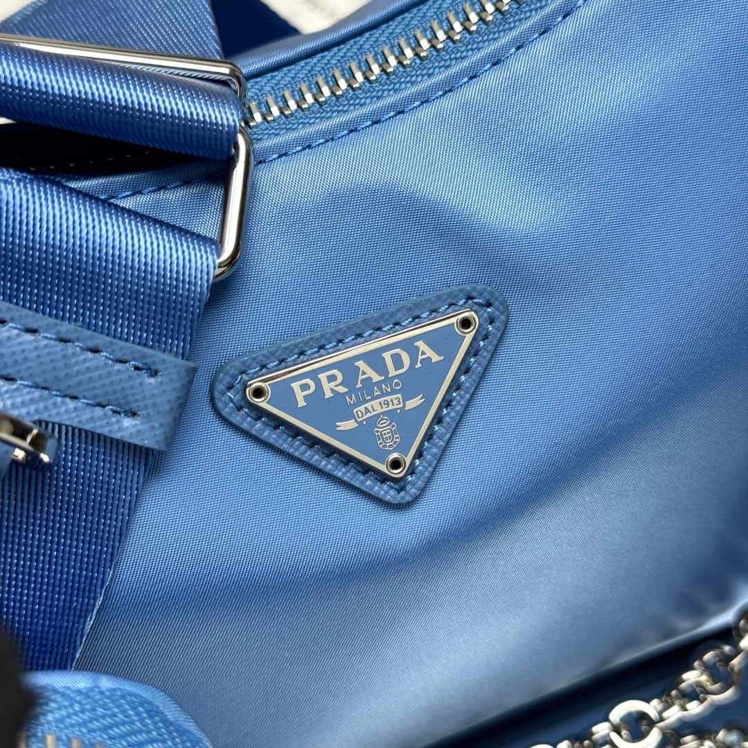 Prada Re-Edition 2005 Nylon bag 1BH204 Blue High