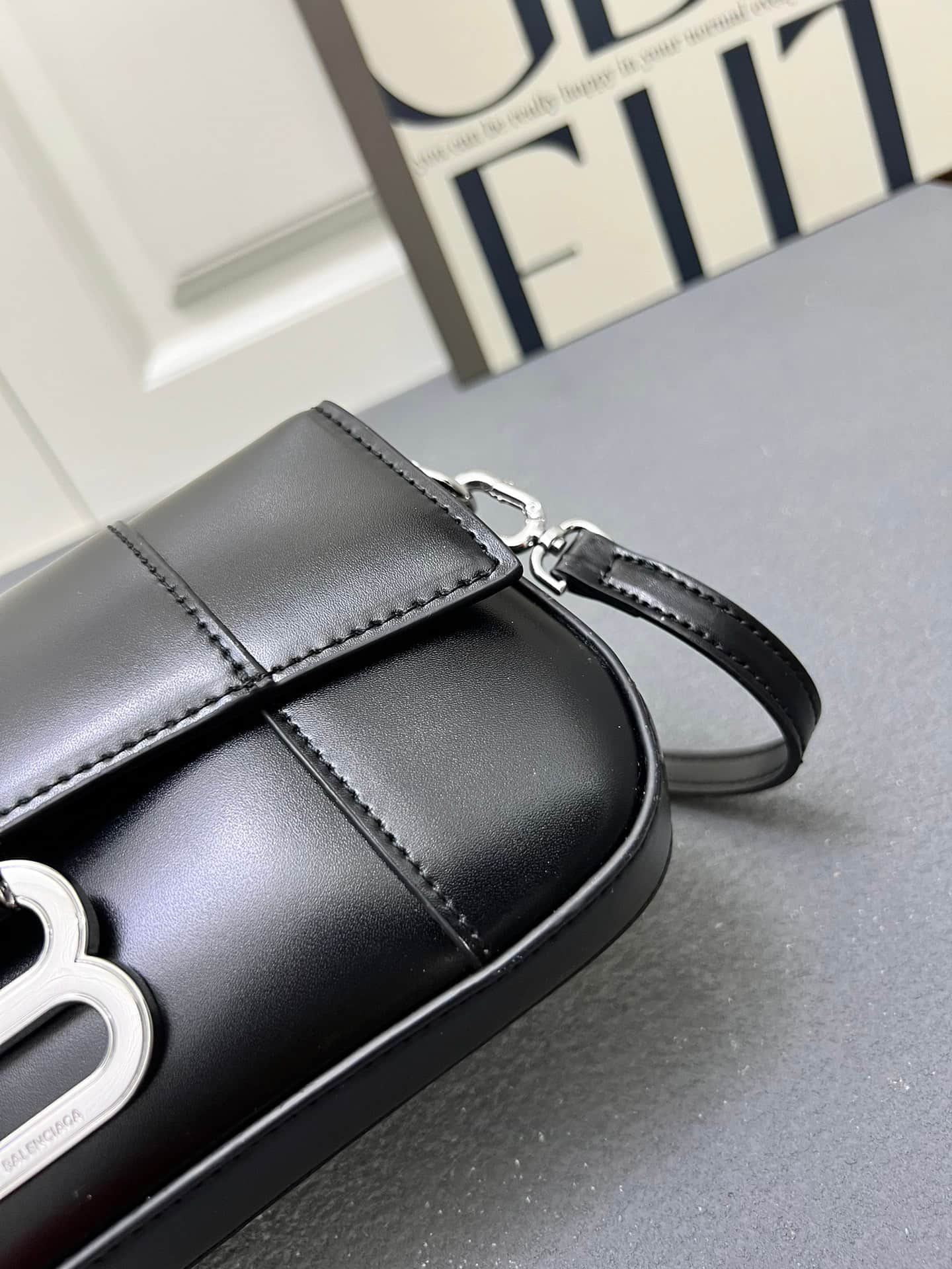 Balenciaga Hourglass sling bag balck High