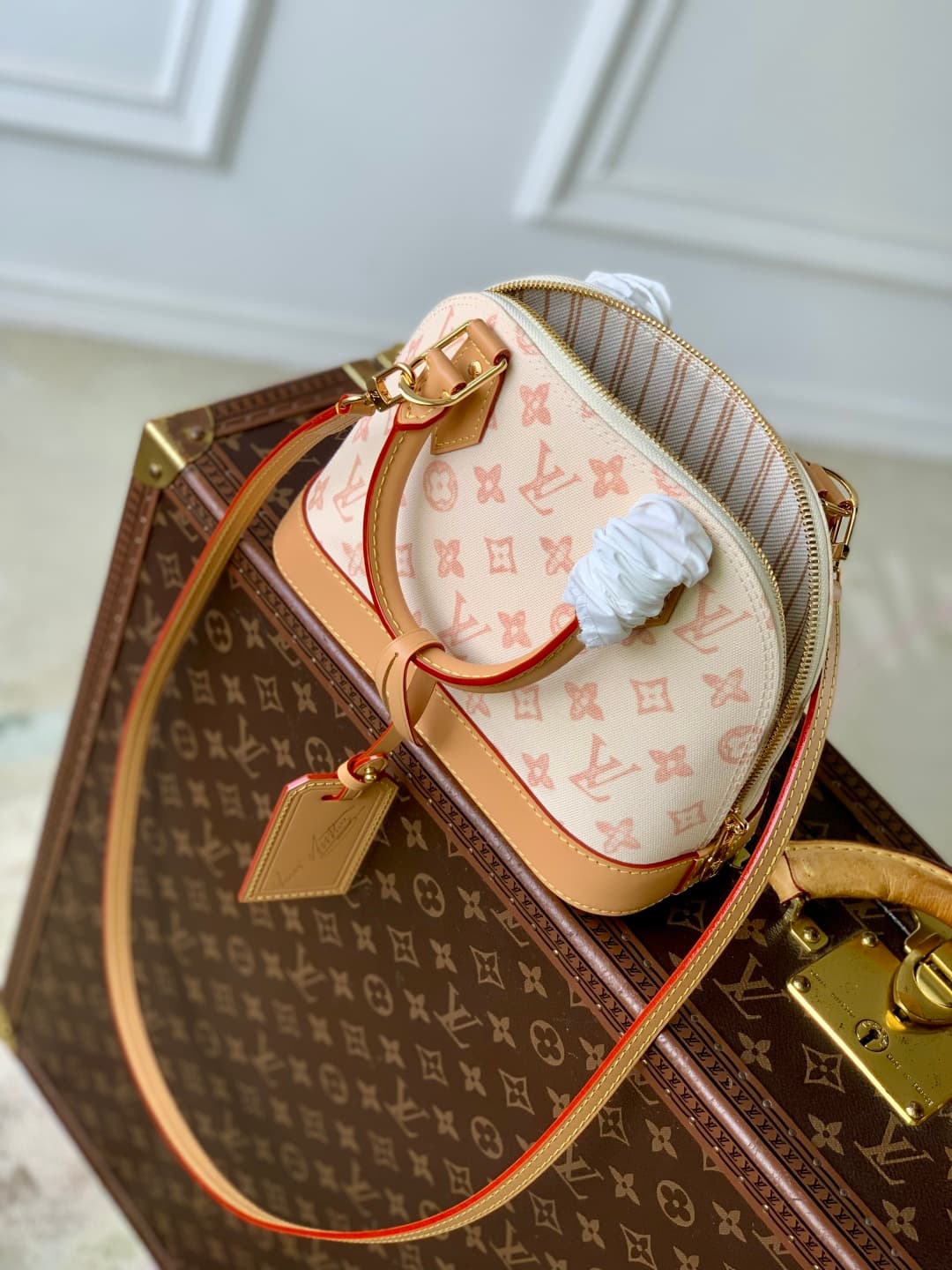 Louis Vuitton Alma BB handbag Monogram canvas in beige M27525 high