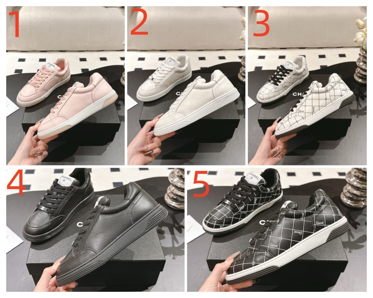 Chanel Leather Sneaker Shoes Women
