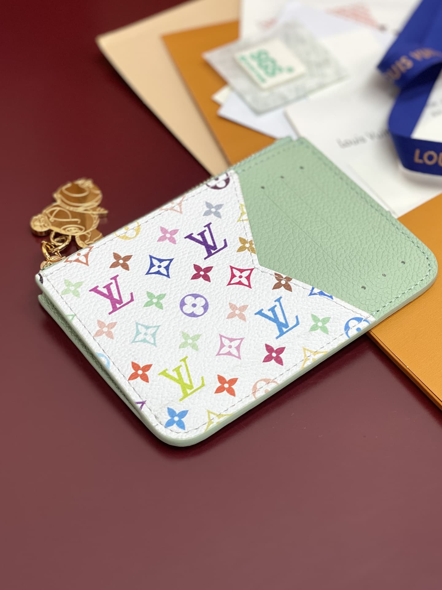 Louis Vuitton x Murakami Romy Card Holder Monogram Empreinte Leather M14171 High