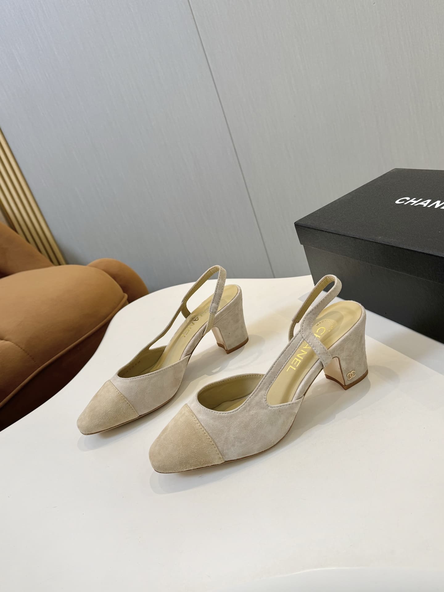 Chanel Slingback Pumps Medium Women