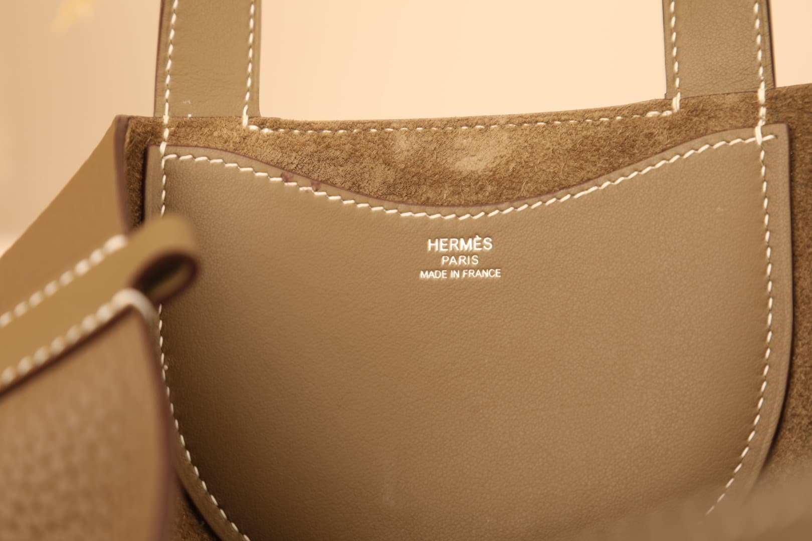 Hermès Picotin In-The-Loop 18 bag Silver/Gold Metal Etoupe Wax High