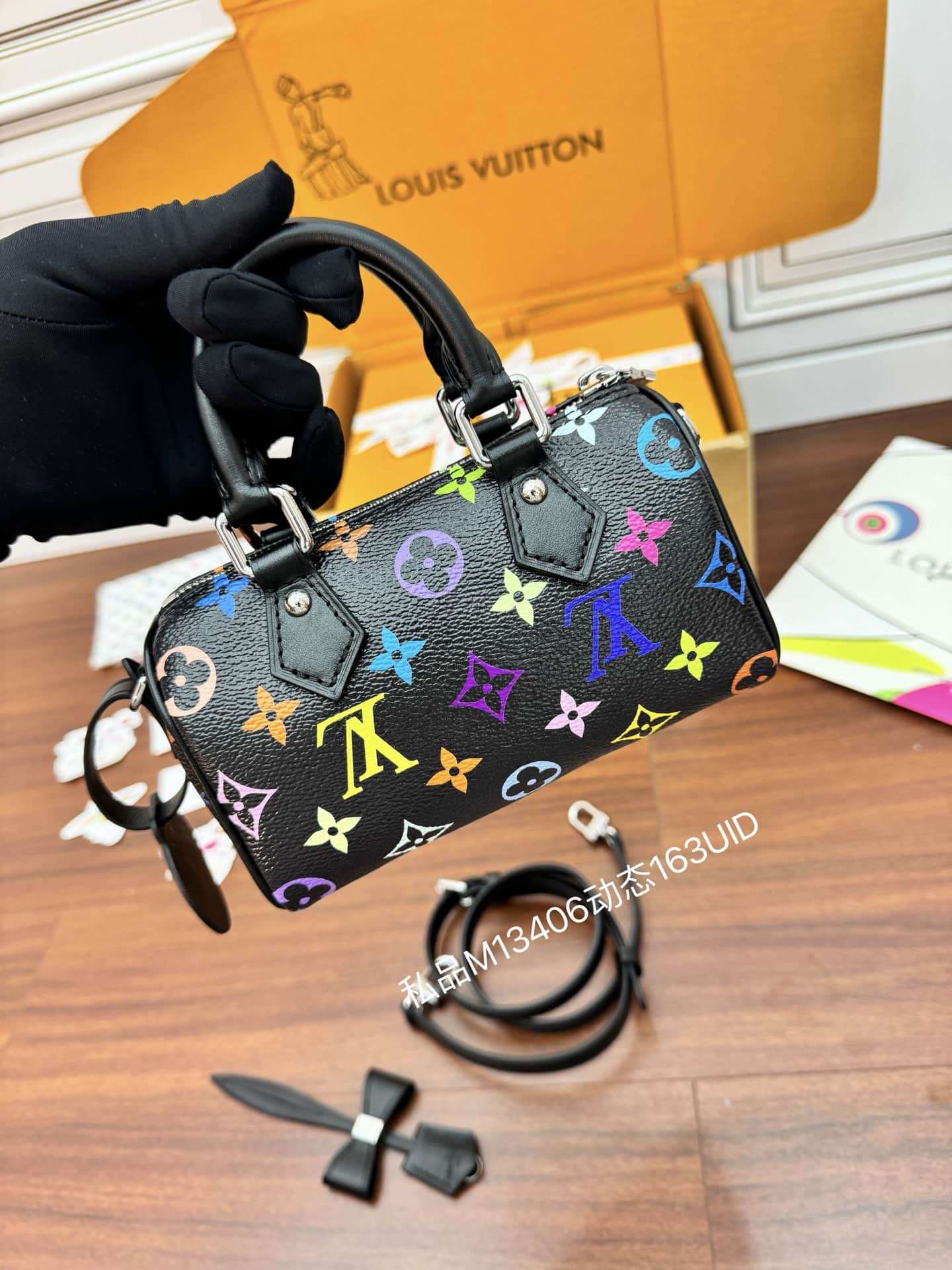 Louis Vuitton x Murakami NANO SPEEDY Monogram coated canvas M13406 Top