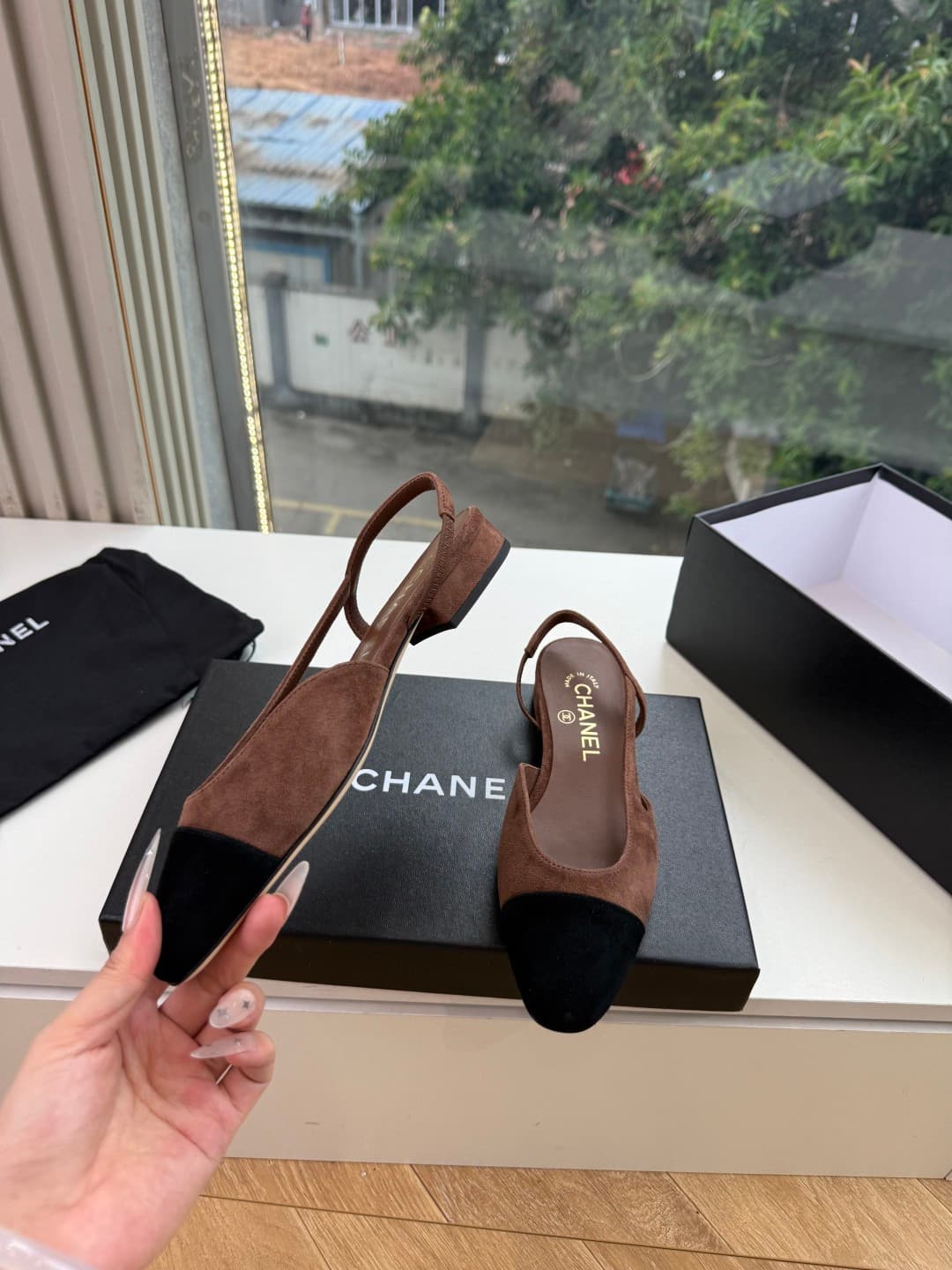 Chanel Slingback Flats Women