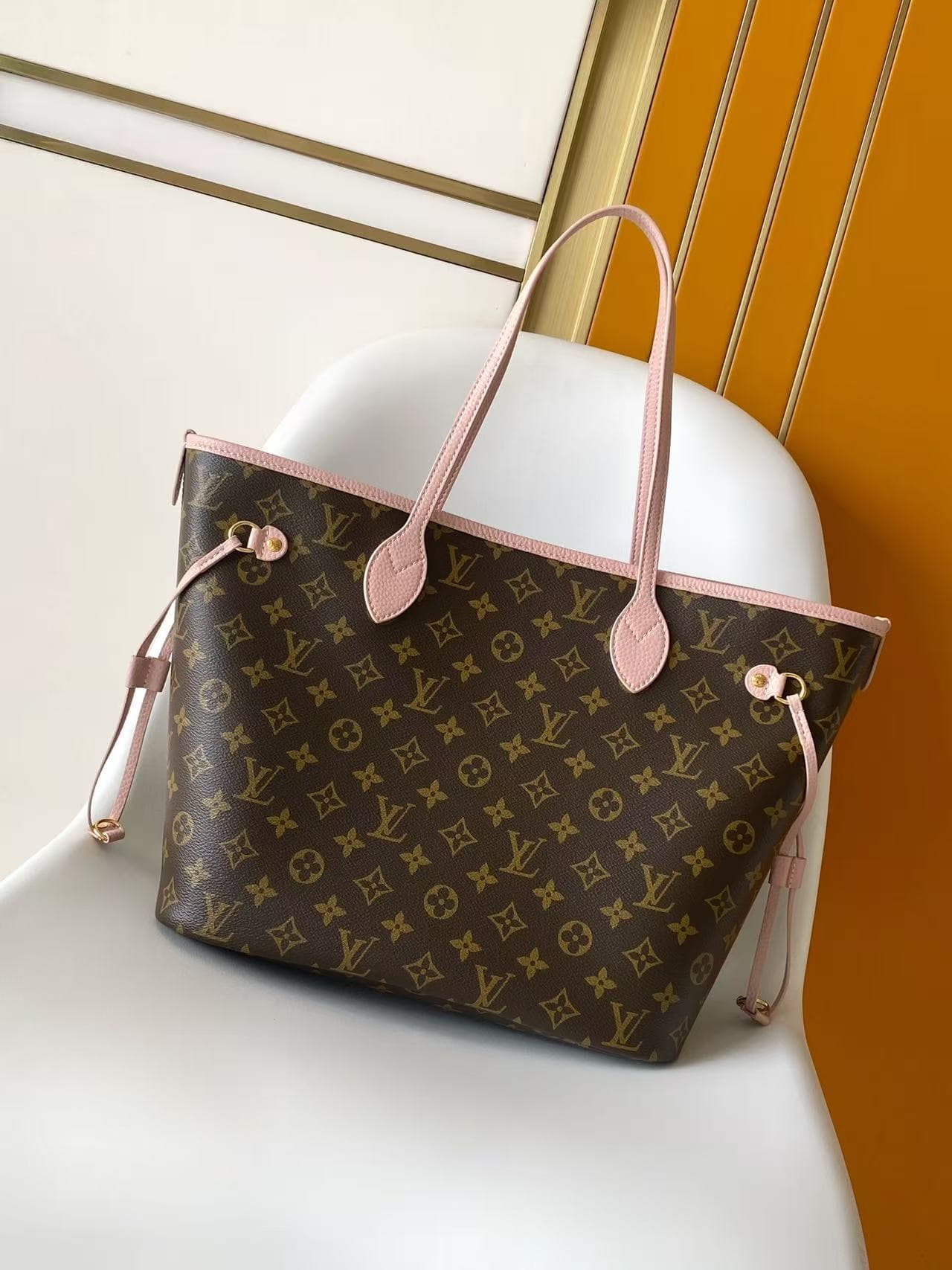 Louis Vuitton Neverfull Inside Out MM Monogram Sand Coates canvas M28375 High